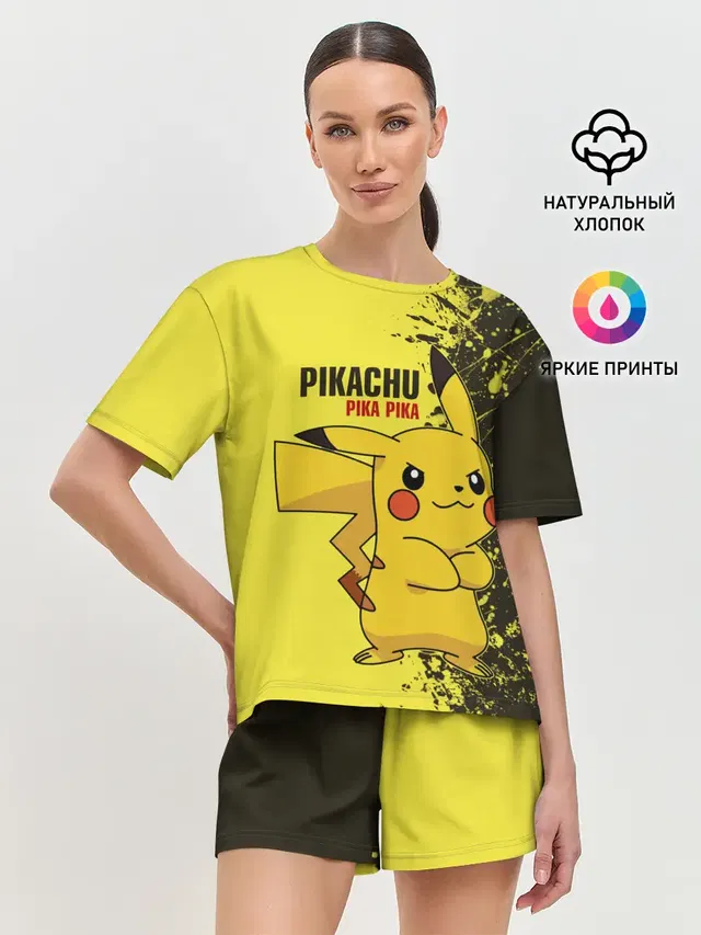 Женская пижама с шортами
