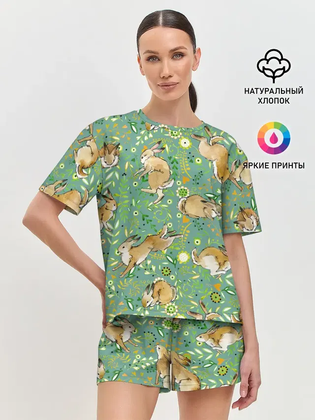Женская пижама с шортами