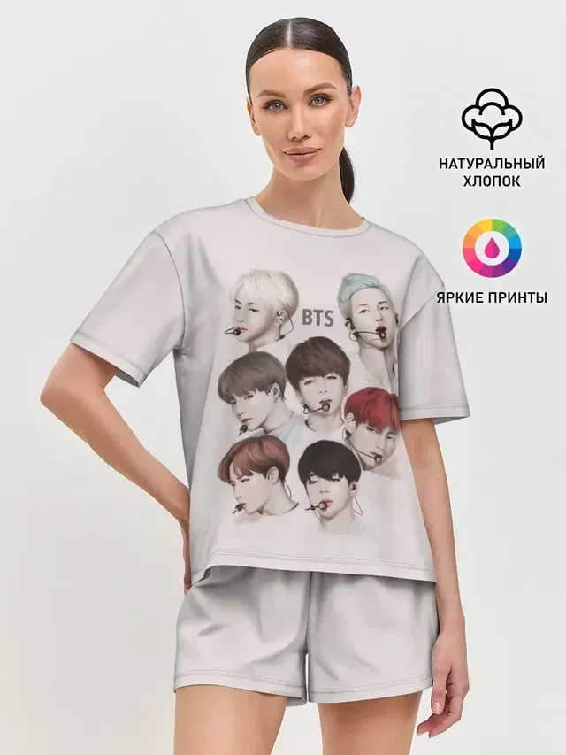 Женская пижама с шортами