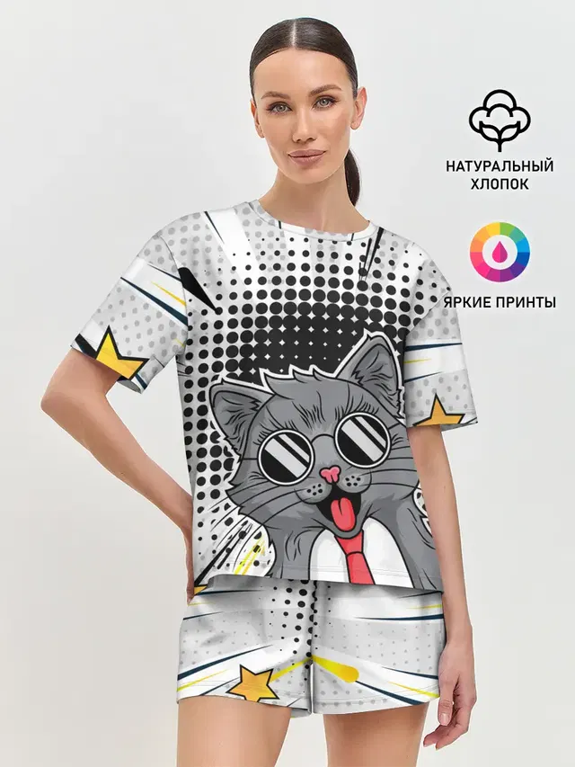 Женская пижама с шортами