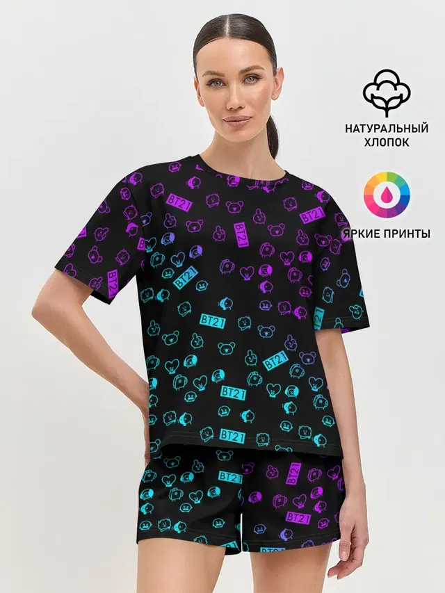 Женская пижама с шортами