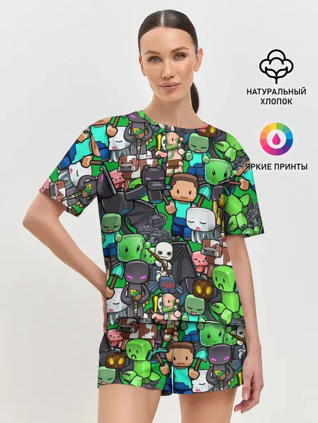 Женская пижама с шортами