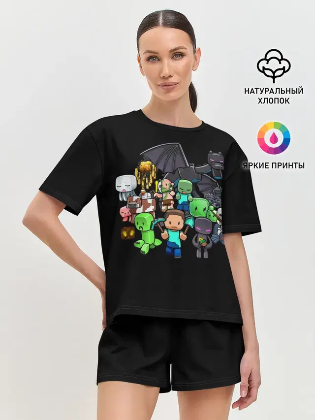 Женская пижама с шортами