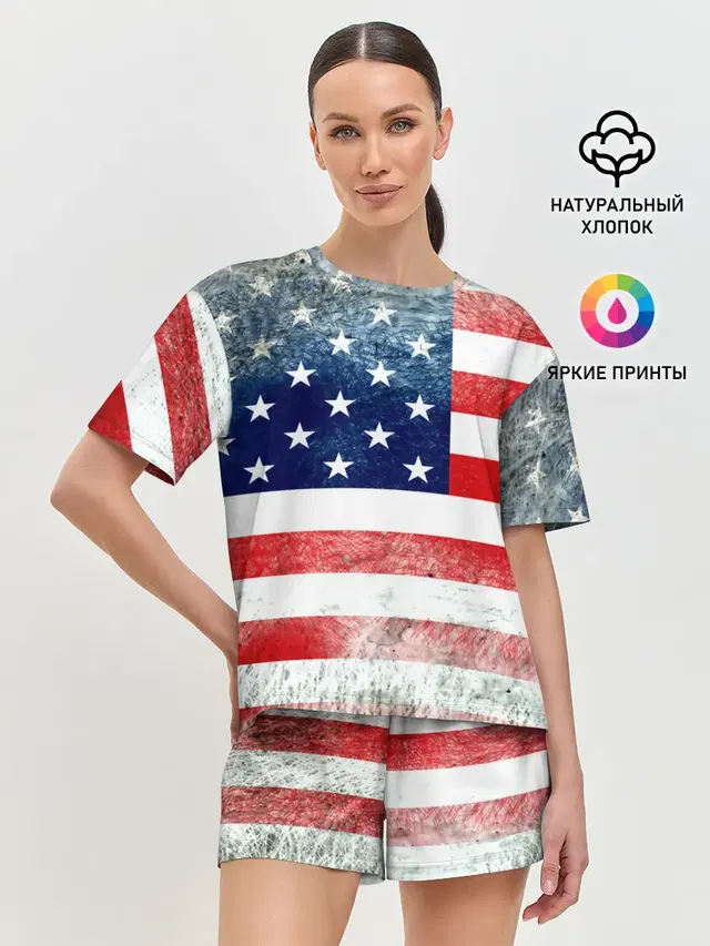 Женская пижама с шортами