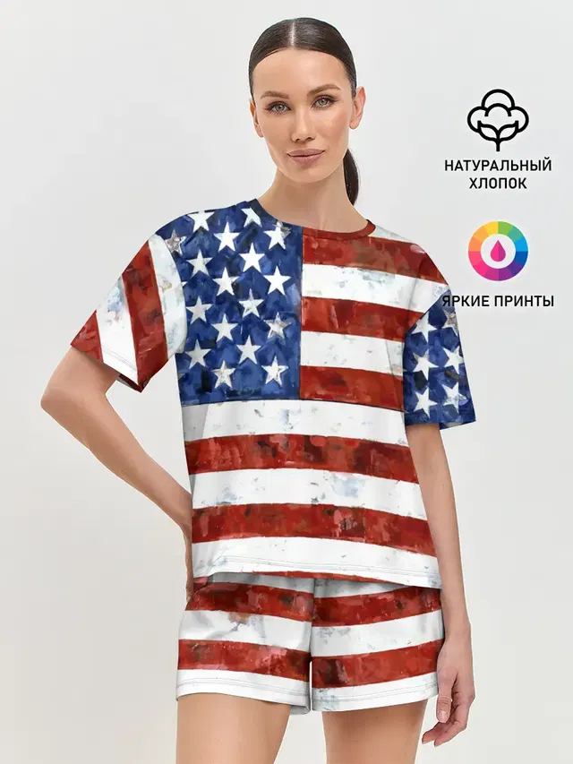 Женская пижама с шортами
