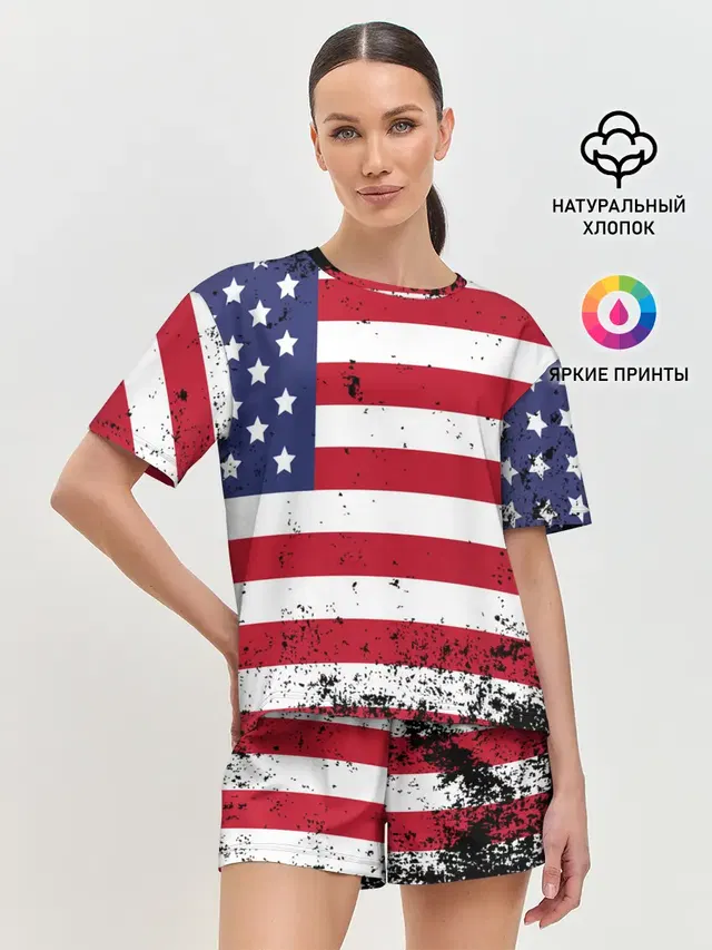 Женская пижама с шортами