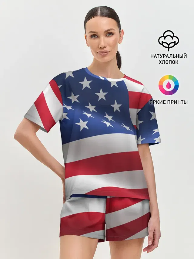 Женская пижама с шортами