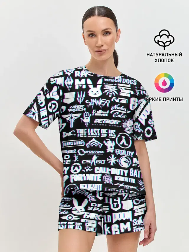 Женская пижама с шортами