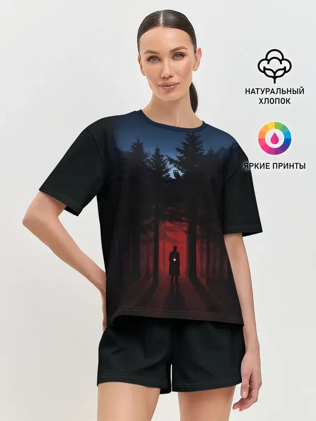 Женская пижама с шортами