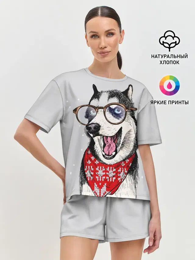 Женская пижама с шортами