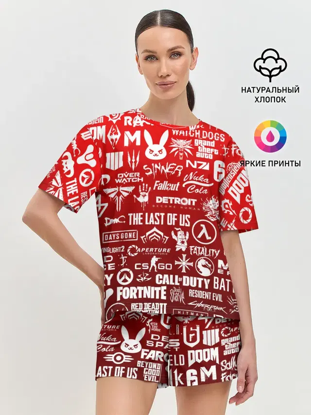 Женская пижама с шортами