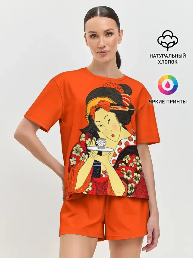 Женская пижама с шортами