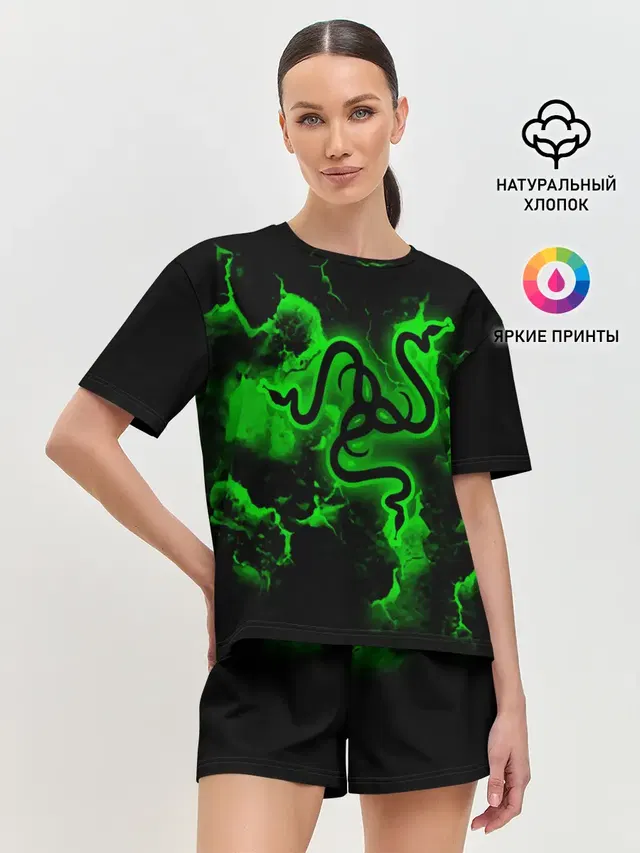 Женская пижама с шортами