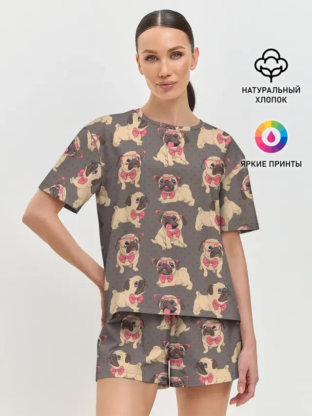 Женская пижама с шортами