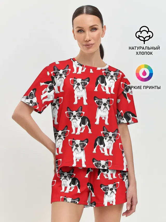 Женская пижама с шортами