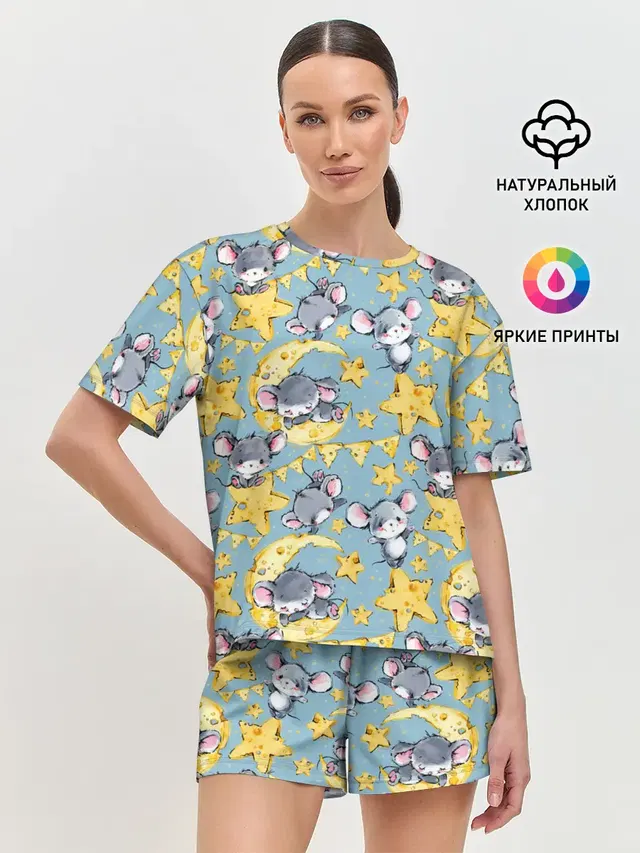 Женская пижама с шортами