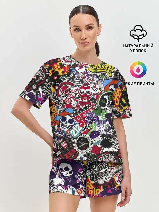 Женская пижама с шортами
