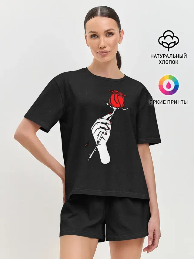 Женская пижама с шортами