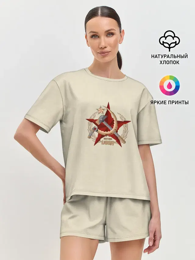 Женская пижама с шортами
