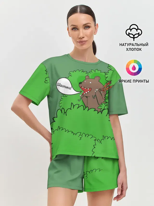 Женская пижама с шортами
