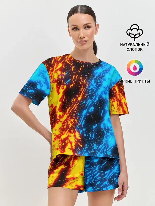 Женская пижама с шортами