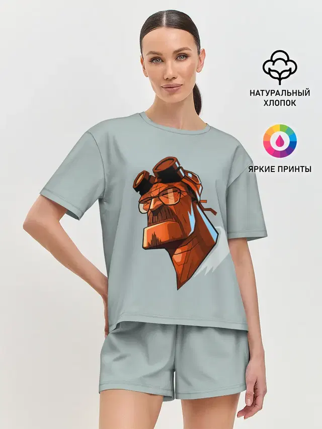 Женская пижама с шортами