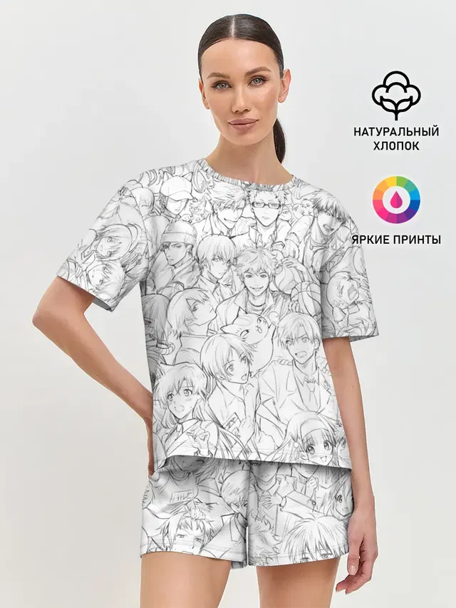 Женская пижама с шортами