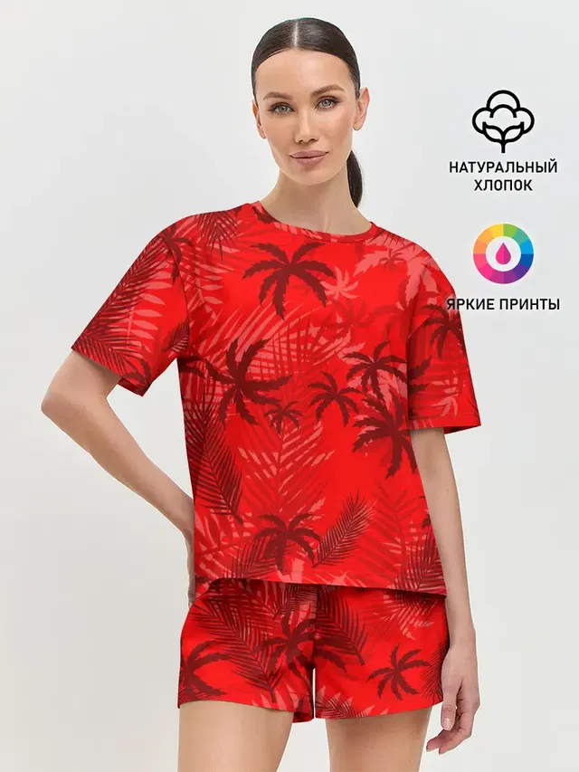 Женская пижама с шортами
