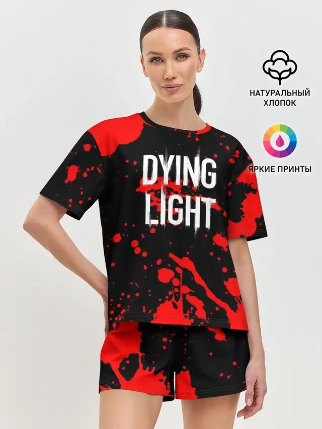 Женская пижама с шортами с принтом «Dying Light»