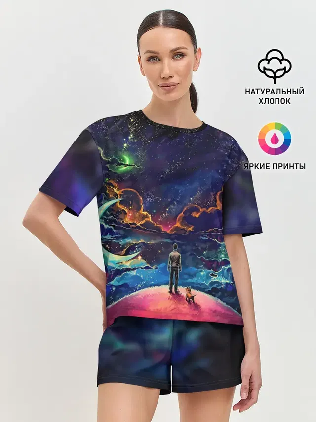 Женская пижама с шортами