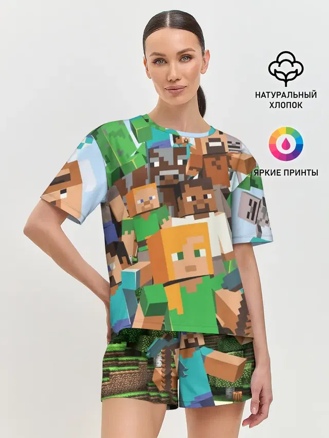 Женская пижама с шортами