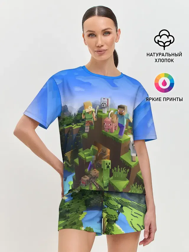 Женская пижама с шортами