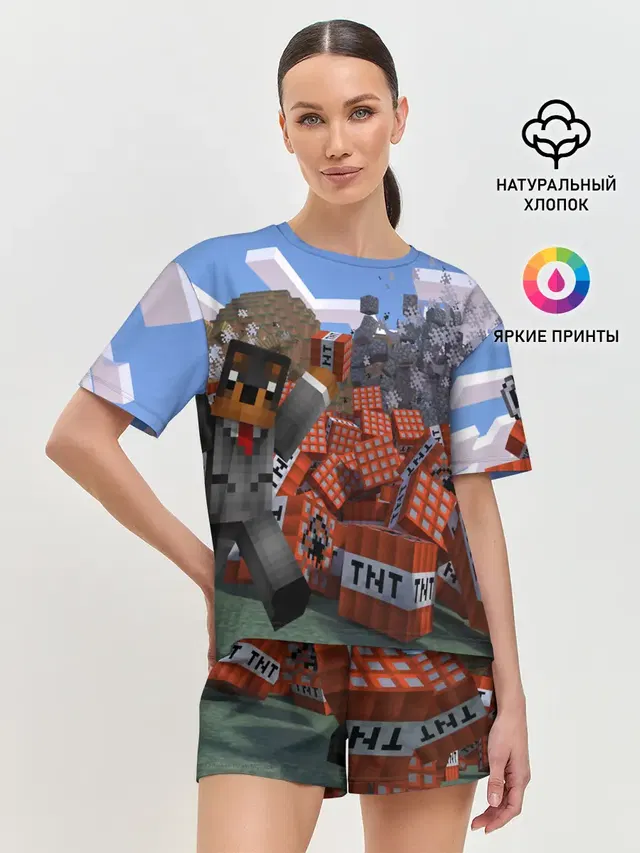 Женская пижама с шортами