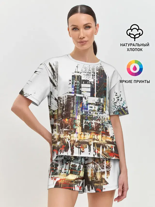 Женская пижама с шортами