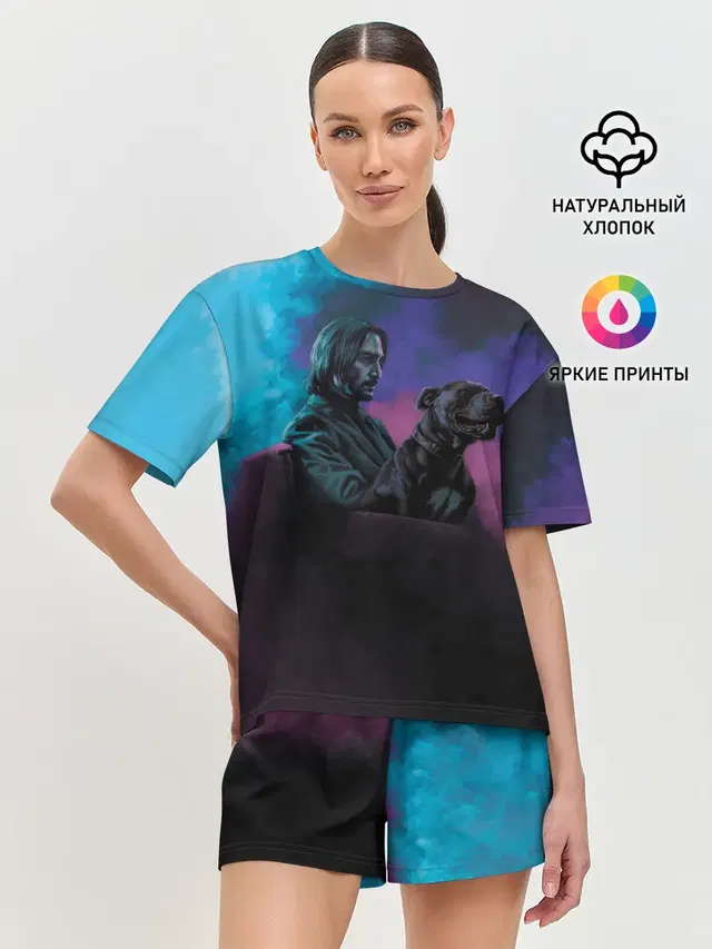 Женская пижама с шортами