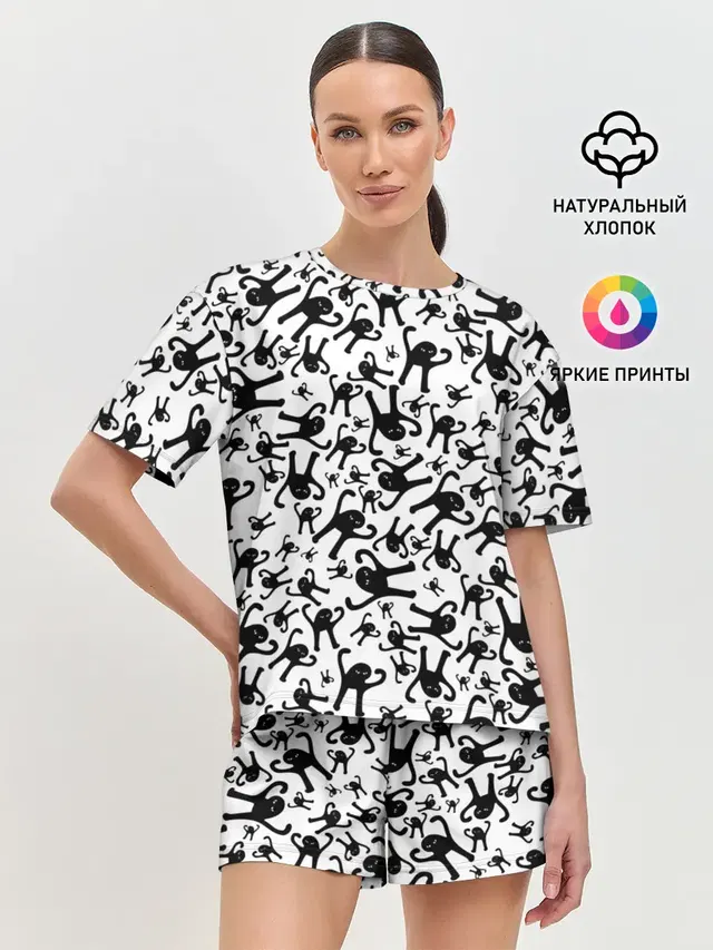 Женская пижама с шортами