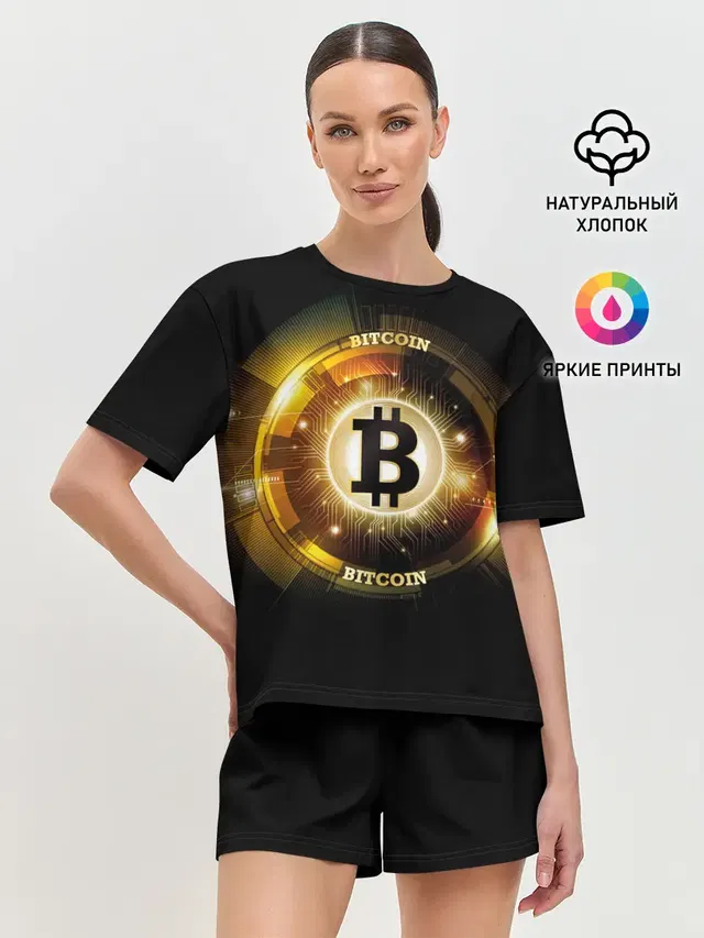 Золотой биткоин