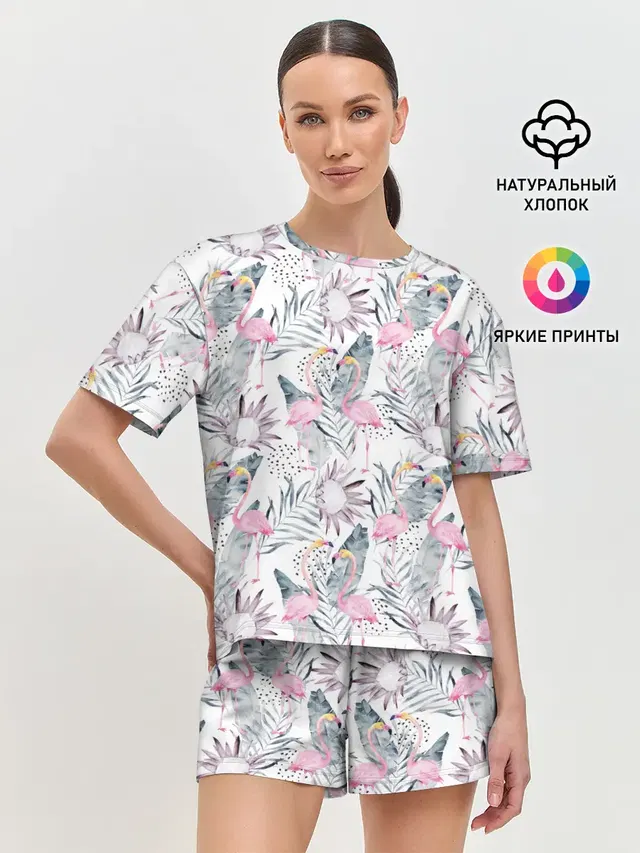 Женская пижама с шортами