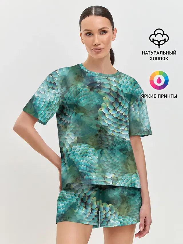 Женская пижама с шортами