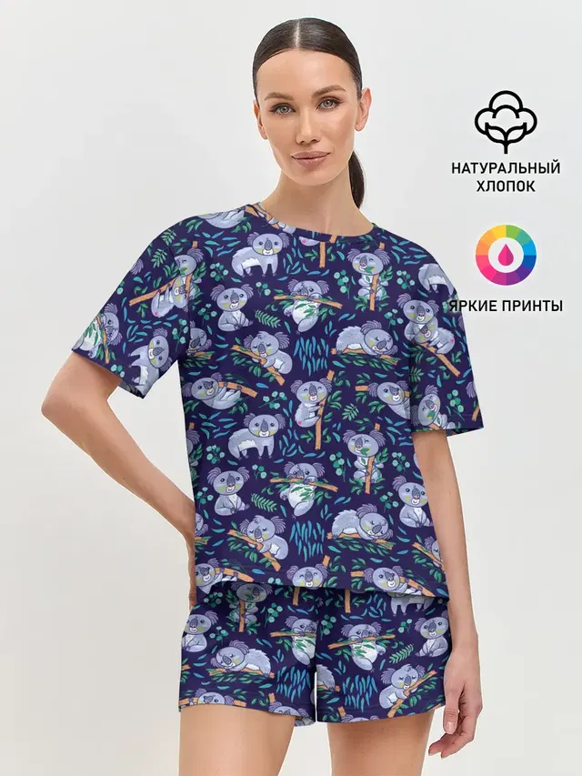 Женская пижама с шортами