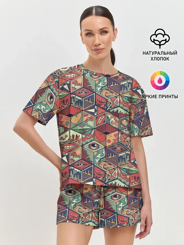 Женская пижама с шортами