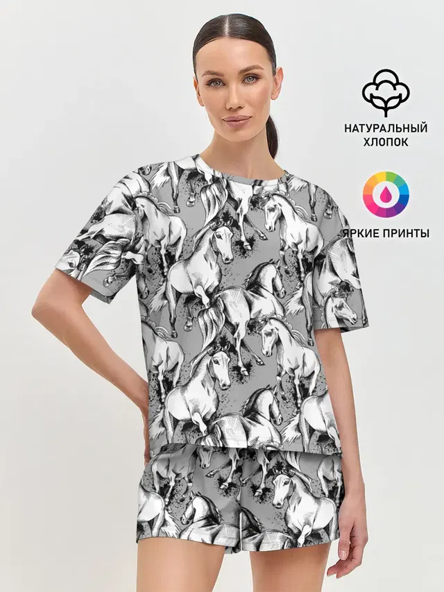 Белые лошади