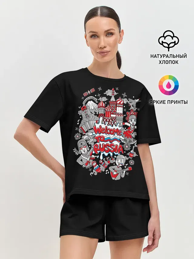 Женская пижама с шортами