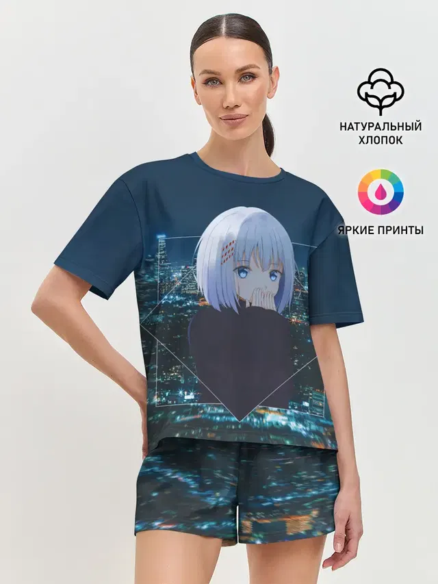 Женская пижама с шортами