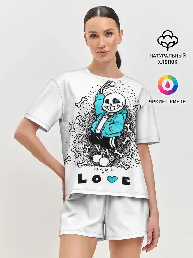Женская пижама с шортами