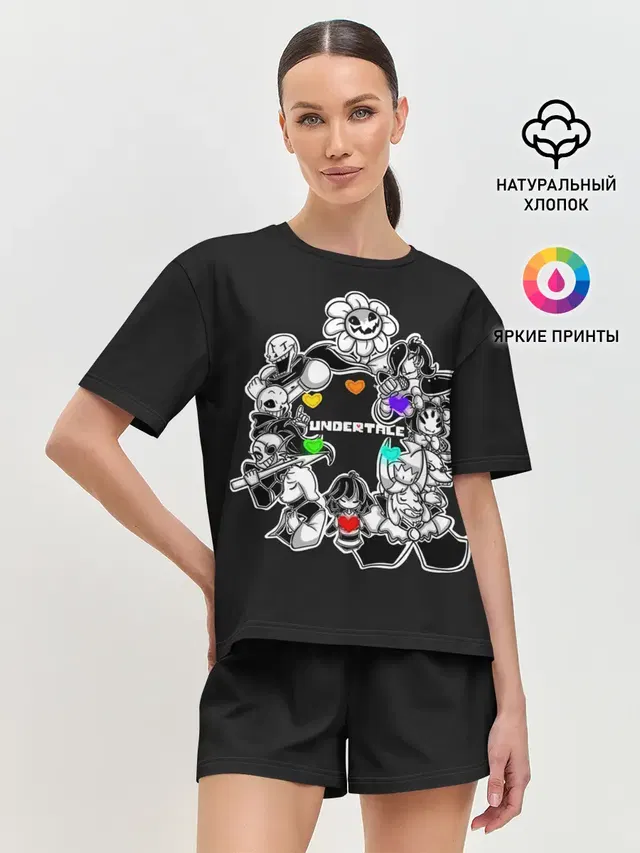 Женская пижама с шортами
