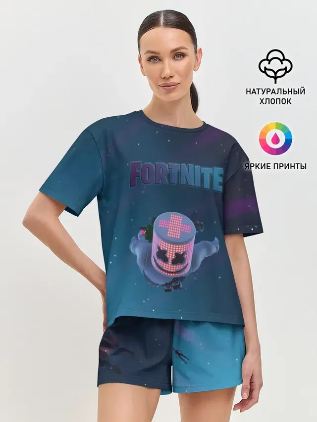 Женская пижама с шортами