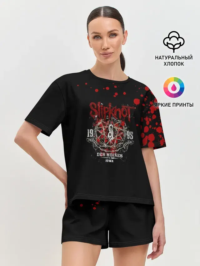 Женская пижама с шортами