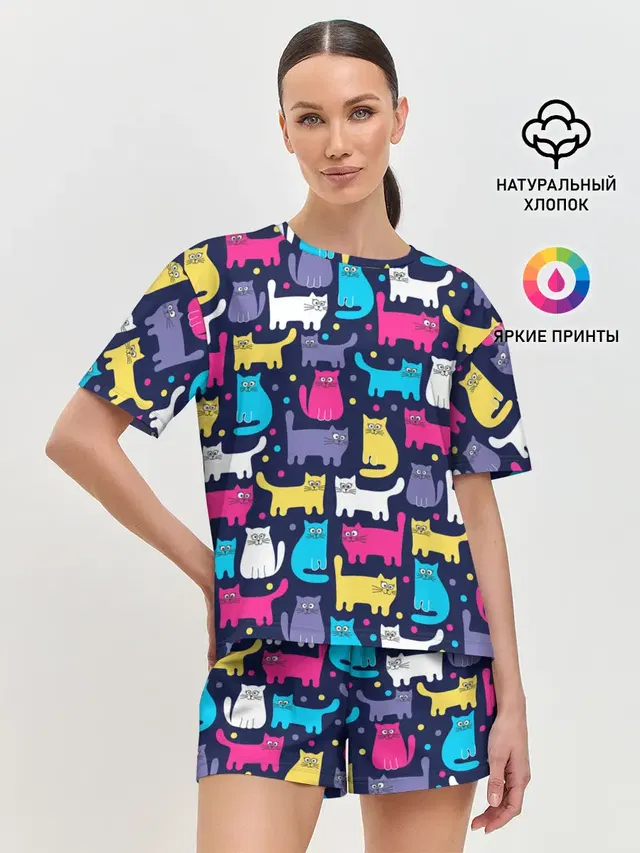 Женская пижама с шортами