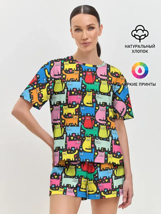 Женская пижама с шортами